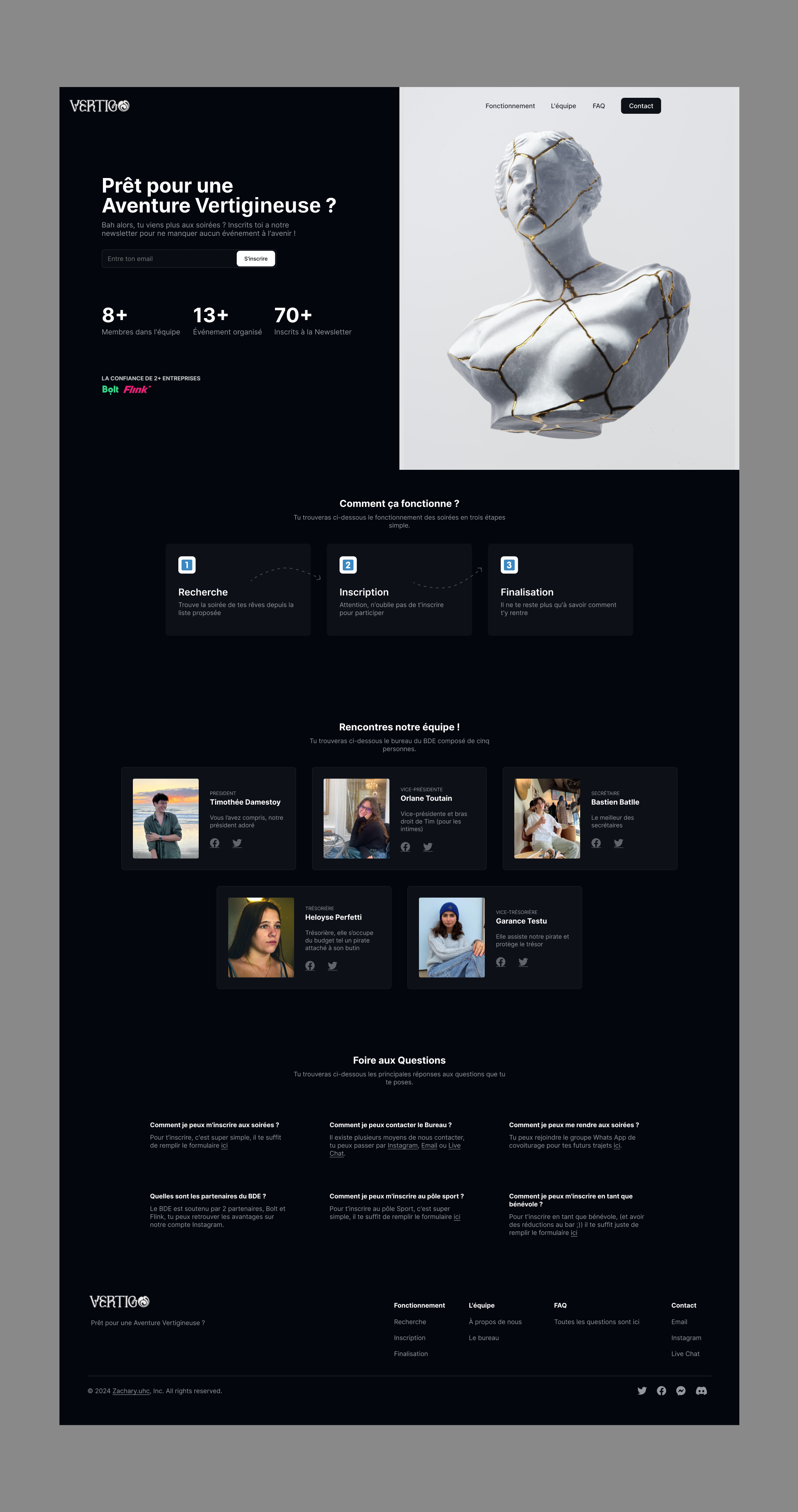 Hero section of the homepage for Sundown Studio